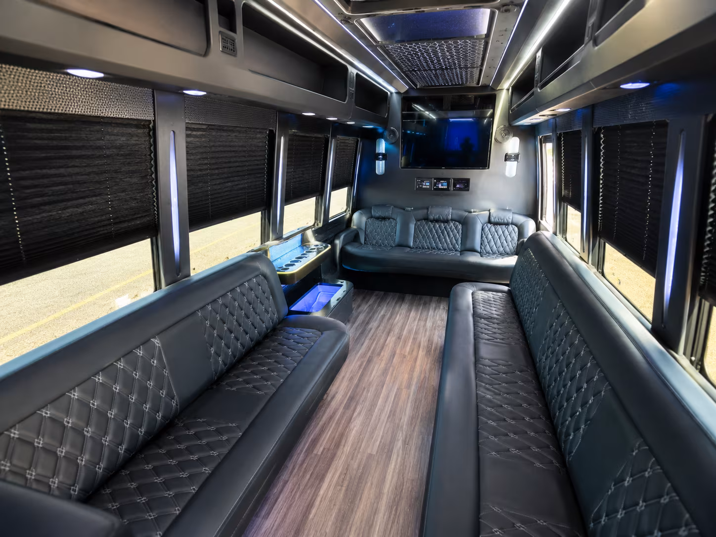 Newport News Bachelor & Bachelorette Transportation party bus exterior