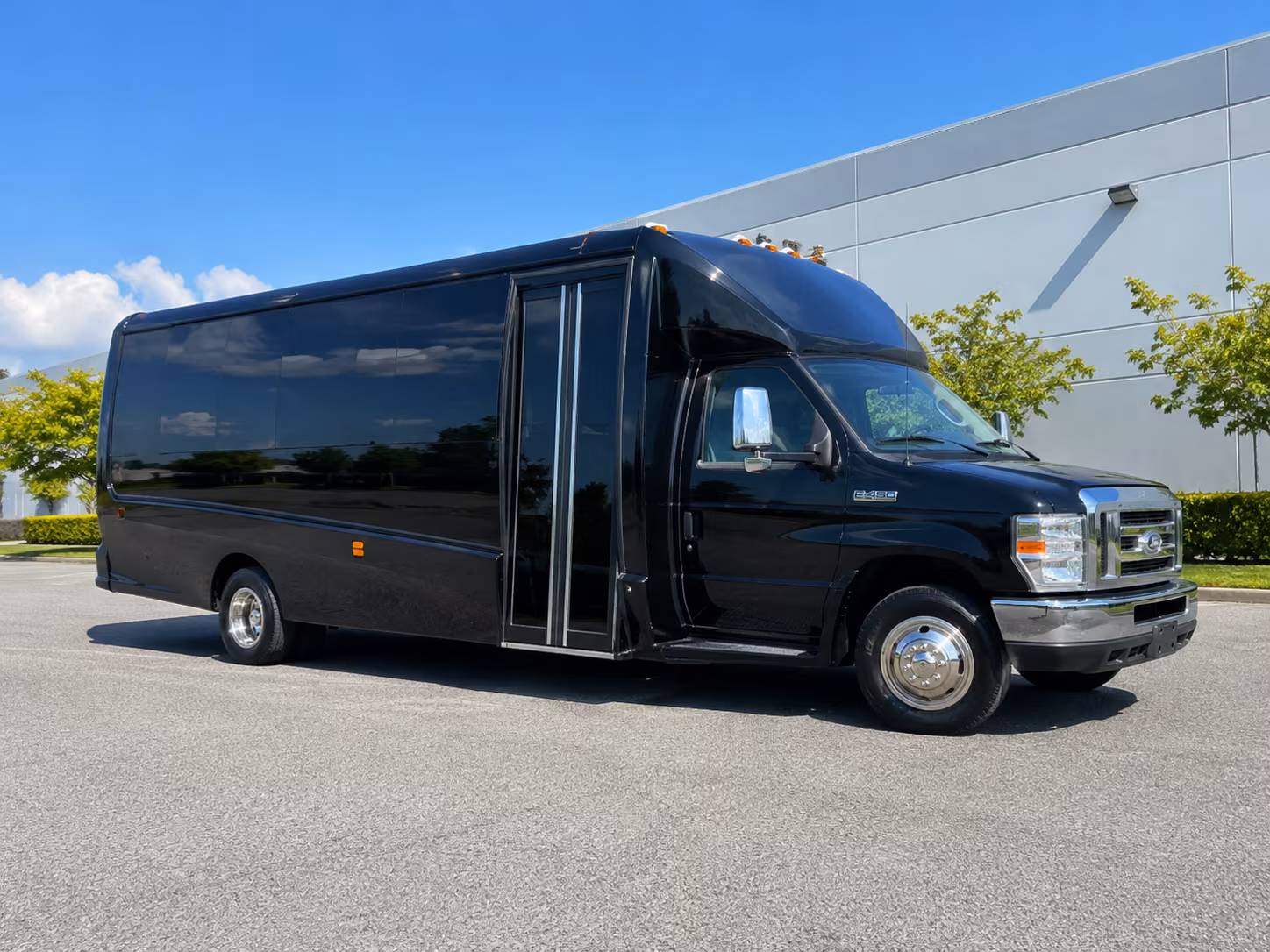Newport News Birthday, Sweet 16, & Quinceañera Transportation party bus exterior
