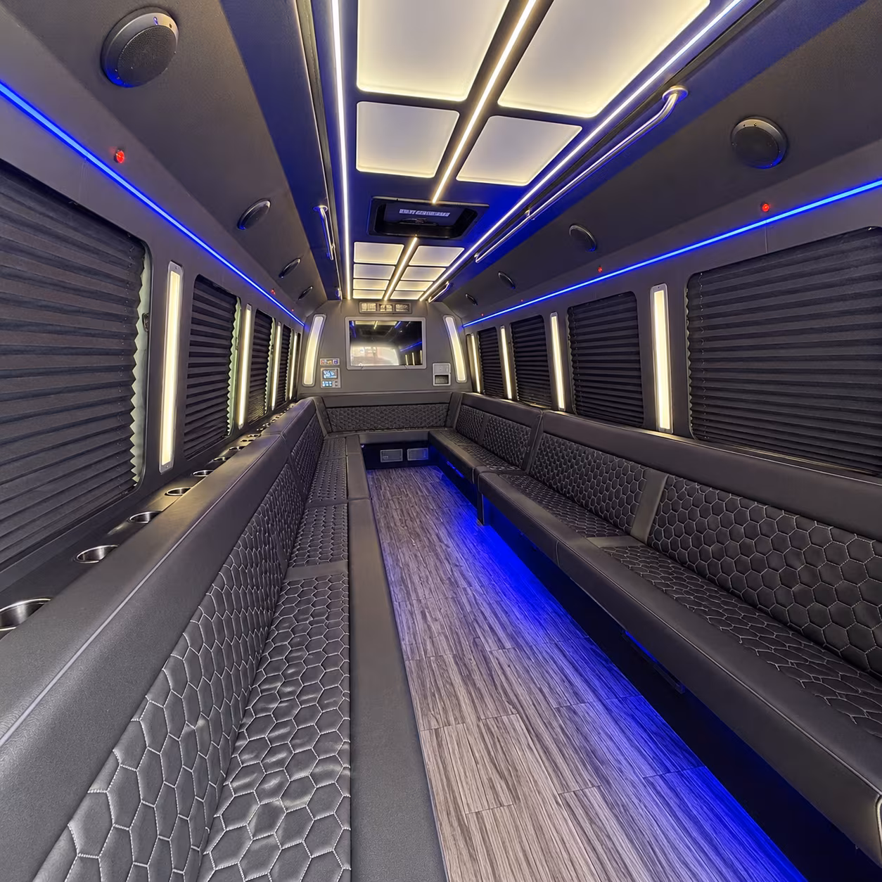 Newport News Concert & Music Festival Transportation party bus exterior