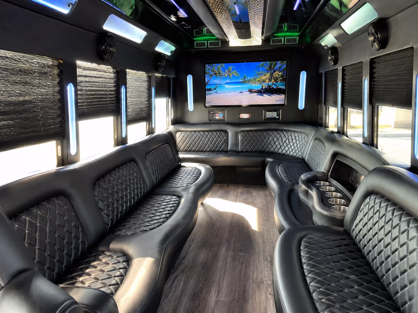Newport News Concert & Music Festival Transportation party bus exterior
