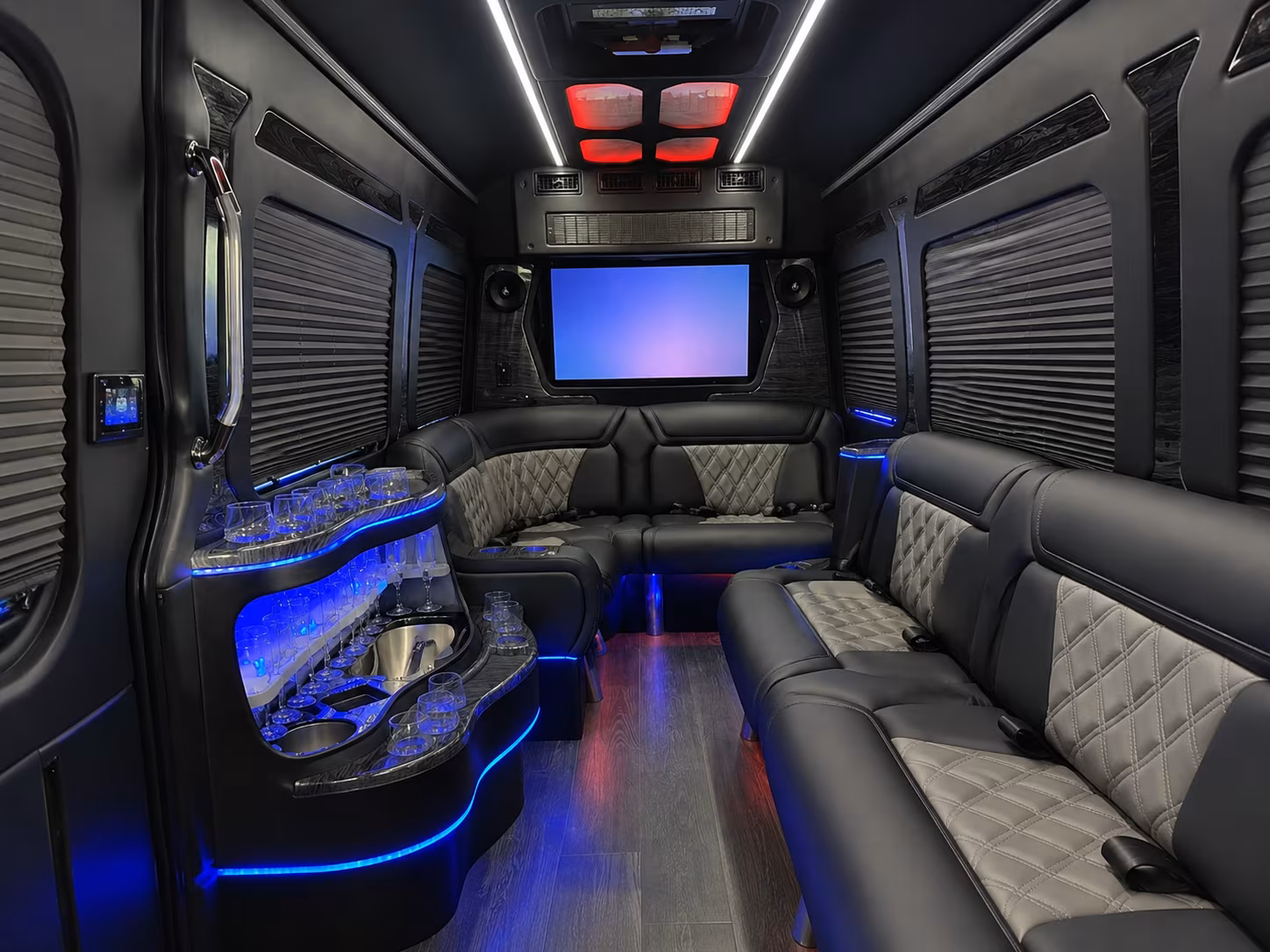 Newport News Corporate Transportation party bus exterior