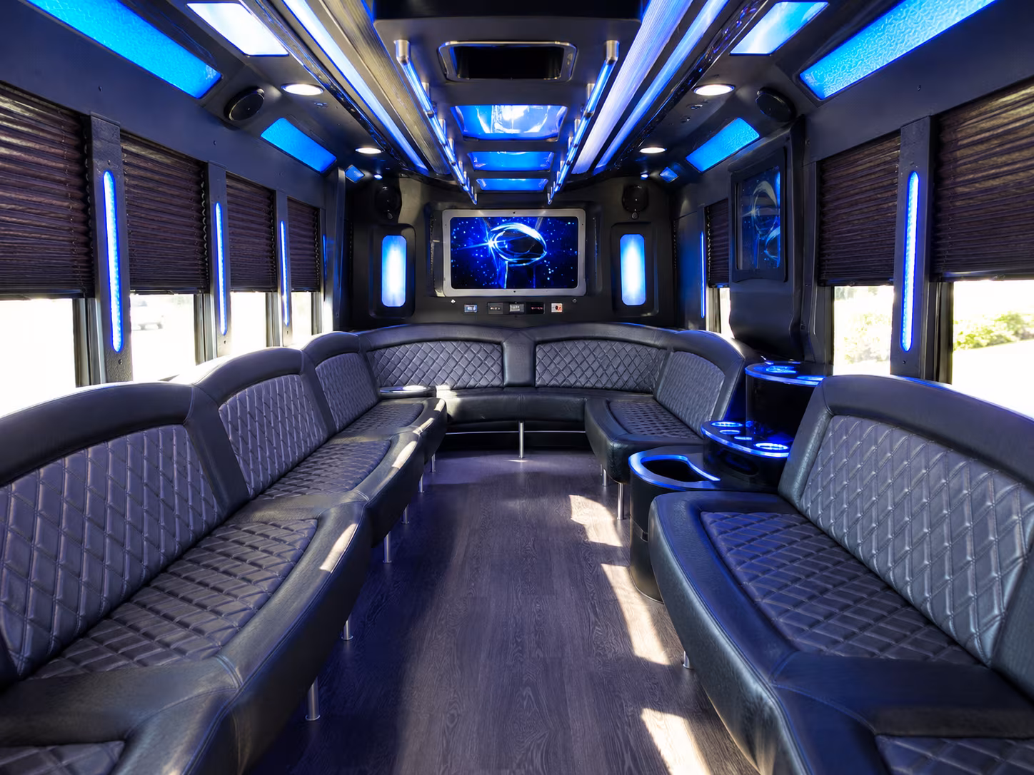 Newport News Private Event Transportation party bus exterior