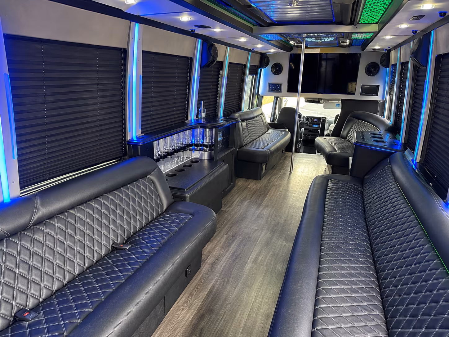 Newport News Private Event Transportation party bus exterior