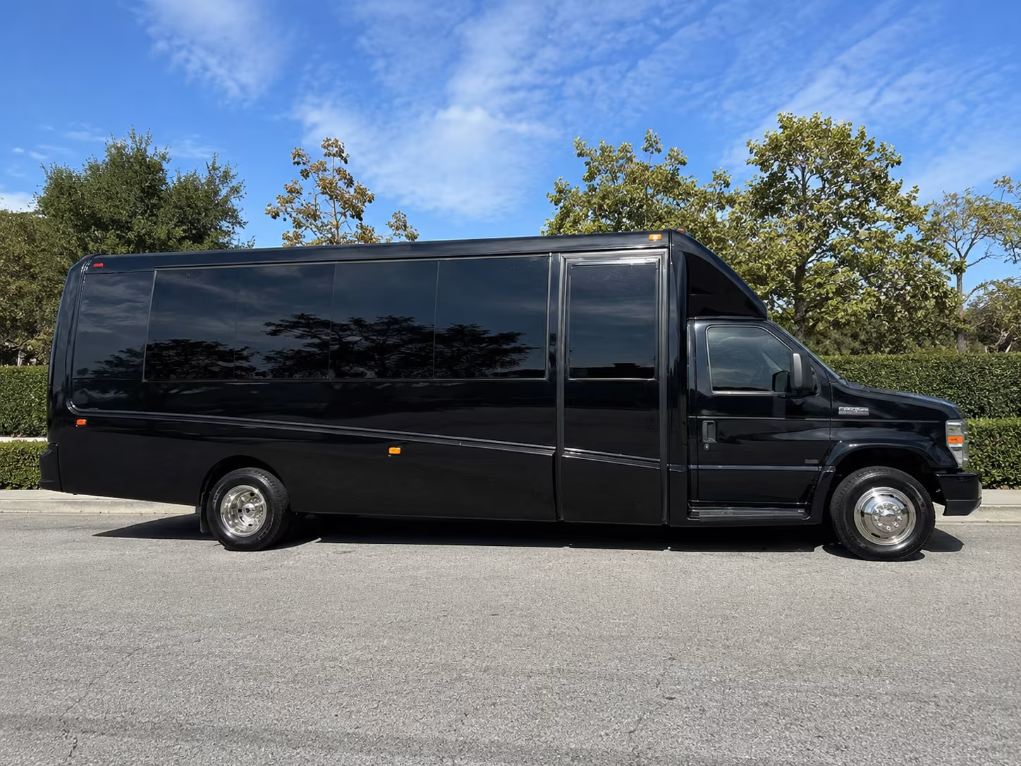 Newport News School Event Transportation party bus exterior