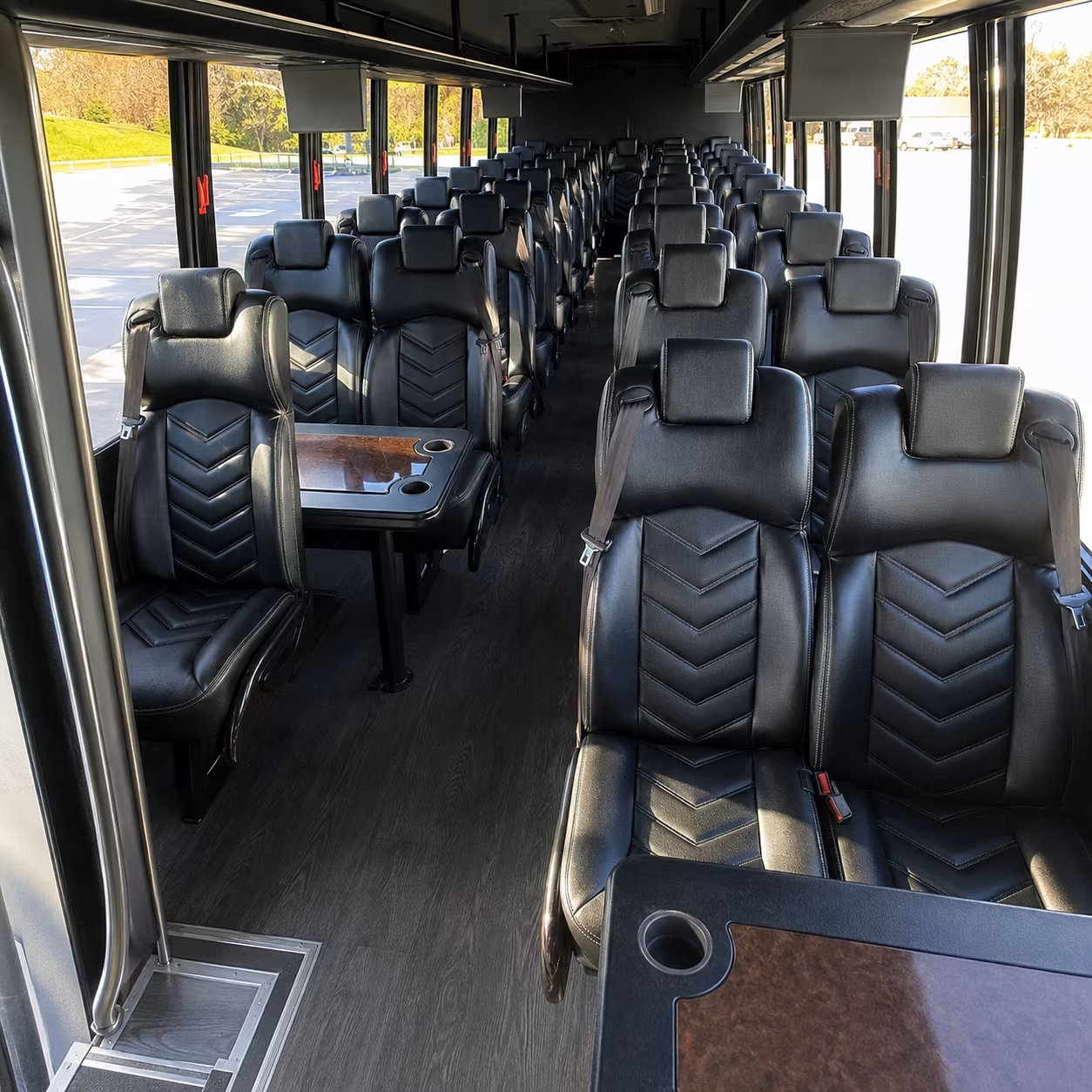 Newport News School Event Transportation party bus exterior