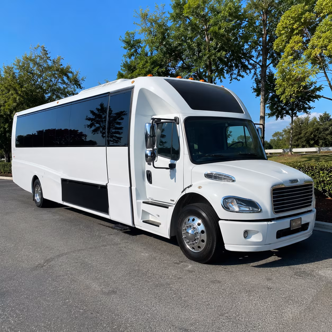 Newport News Sporting Event Transportation party bus exterior