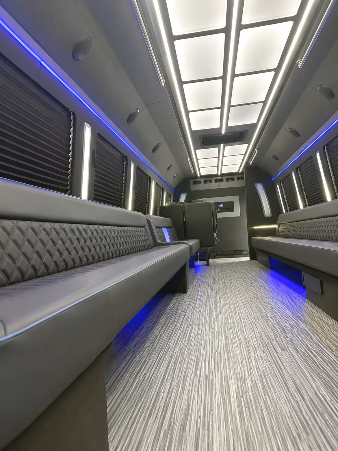 Newport News Sporting Event Transportation party bus interior