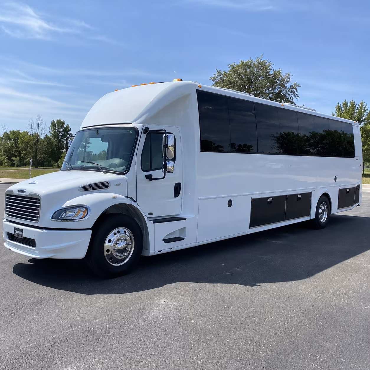 Newport News Wedding Transportation party bus exterior