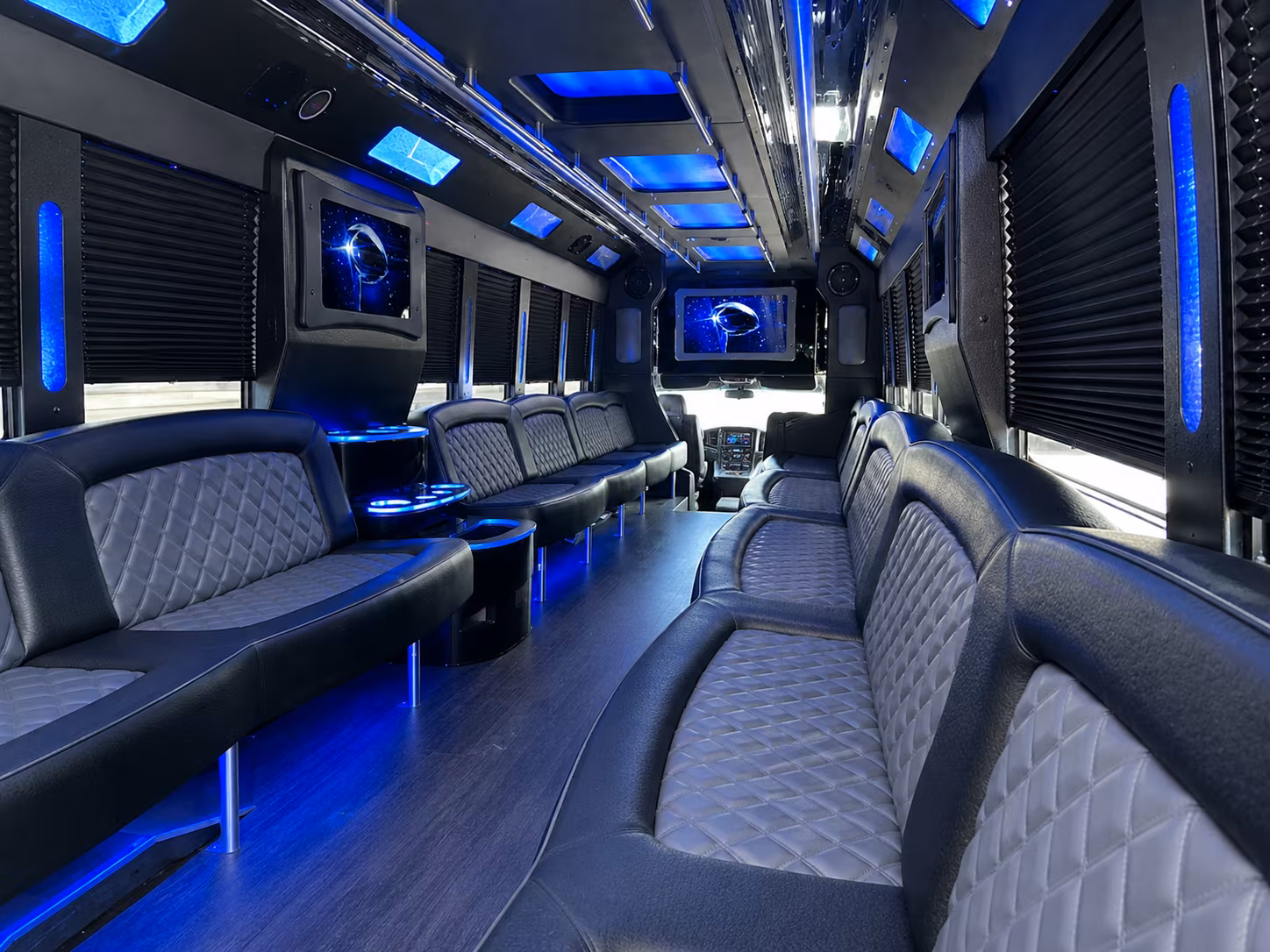 Newport News Wedding Transportation party bus exterior
