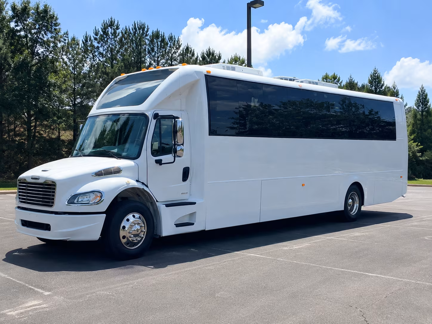 Newport News Wedding Transportation party bus exterior