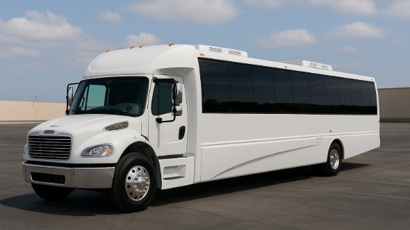 Exterior of Charter Bus Company Reston's 25 Passenger Party Bus in Reston