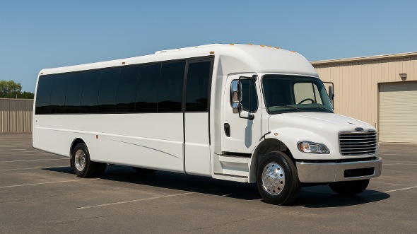 Exterior of Charter Bus Company Chesapeake's 28 Passenger Party Bus in Chesapeake