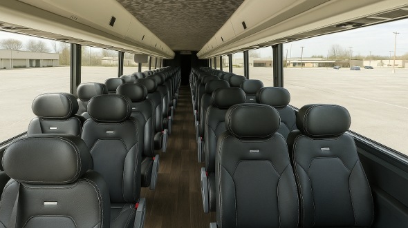 Interior of Charter Bus Company Newport News's 35 Passenger Mini Bus in Newport News