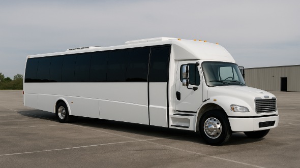Exterior of Charter Bus Company Newport News's 35 Passenger Mini Bus in Newport News