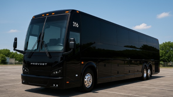 Exterior of Charter Bus Company Chesapeake's 40 Passenger Party Bus in Chesapeake