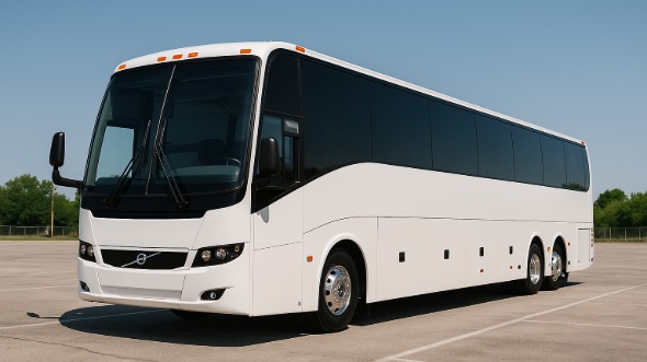 Exterior of Charter Bus Company Newport News's 44 Passenger Charter Bus in Newport News