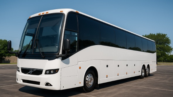 Exterior of Charter Bus Company Newport News's 48 Passenger Charter Bus in Newport News