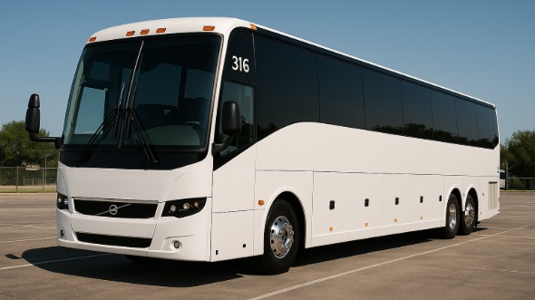 Exterior of Charter Bus Company Newport News's ADA Charter Bus in Newport News